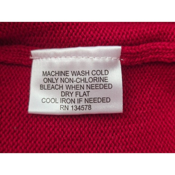 Vineyard Vines Men's Long Sleeve Red Crew Neck Pullover Sweater Size S - Picture 4 of 5